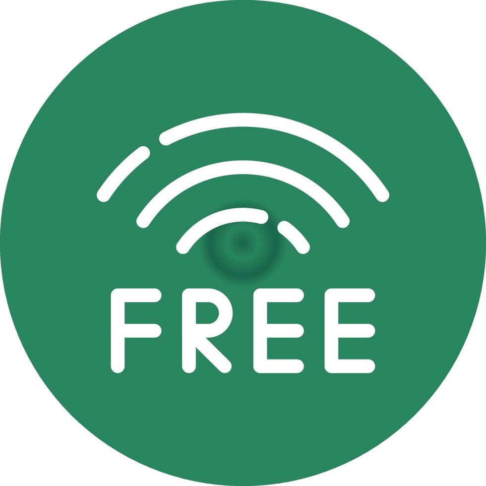 Free Wifi Creative Icon Design vector