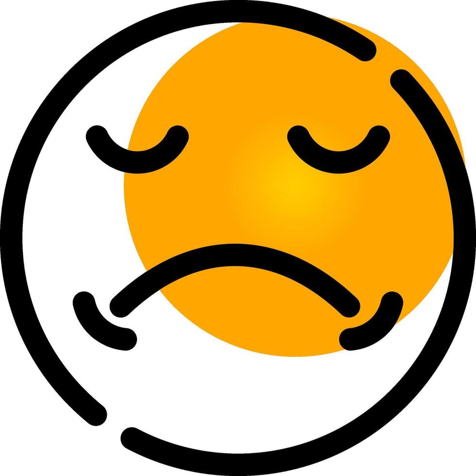 Sad Creative Icon Design vector