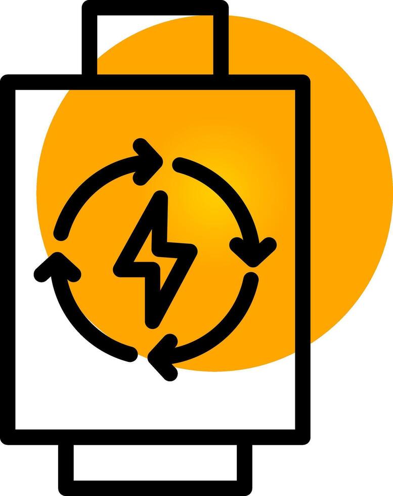 Rechargeable Battery Creative Icon Design vector