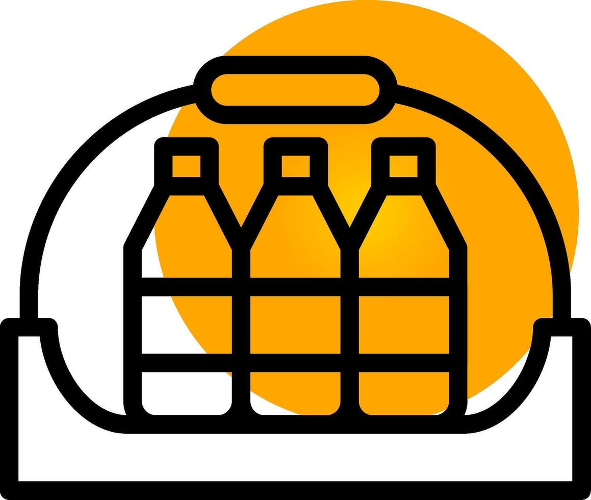 Bottle shelf Creative Icon Design vector