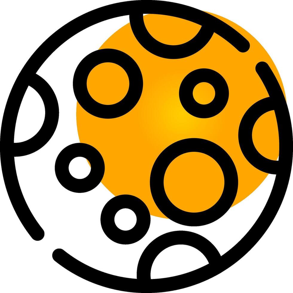 Moon Creative Icon Design vector