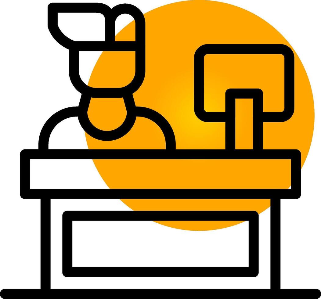 Cashier Creative Icon Design vector