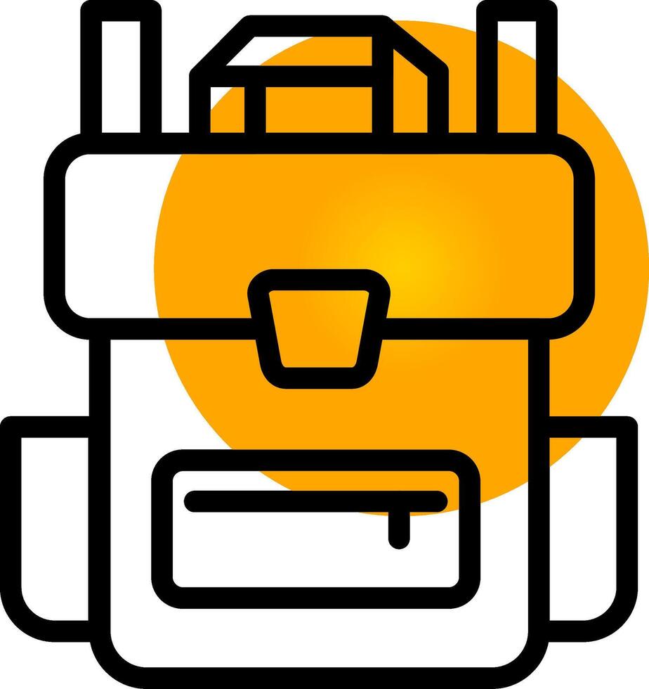 Backpack Creative Icon Design vector