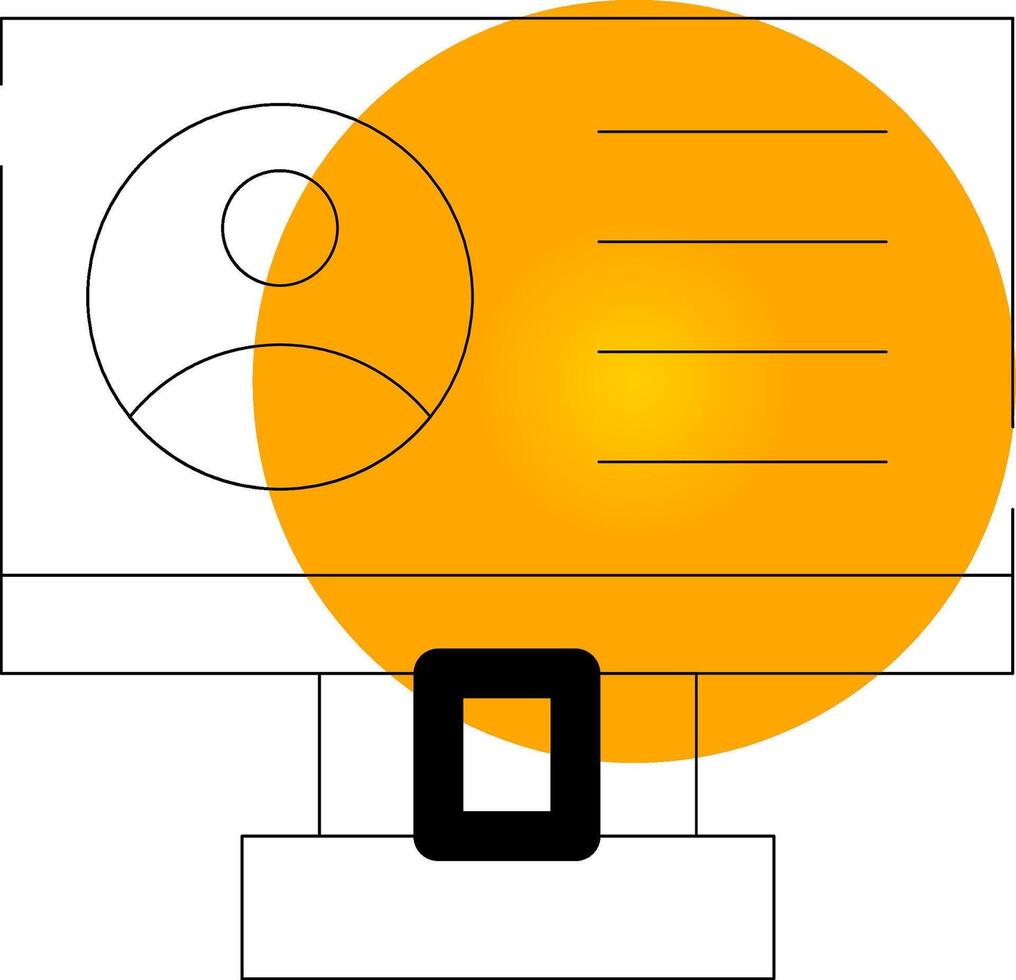Profile Creative Icon Design vector