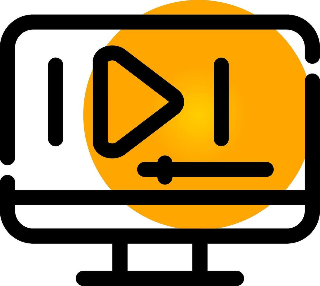 vídeo jugar creativo icono diseño vector