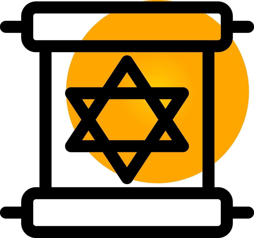 Scroll torah Creative Icon Design vector