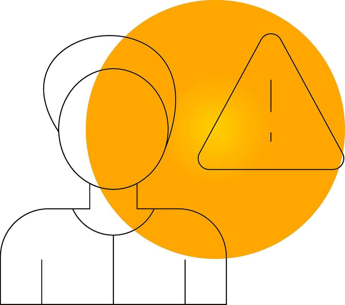 Cautious Creative Icon Design vector