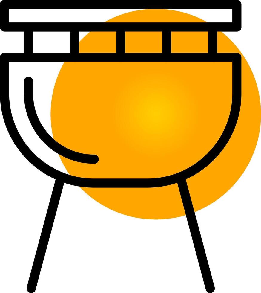 diseño de icono creativo de barbacoa vector