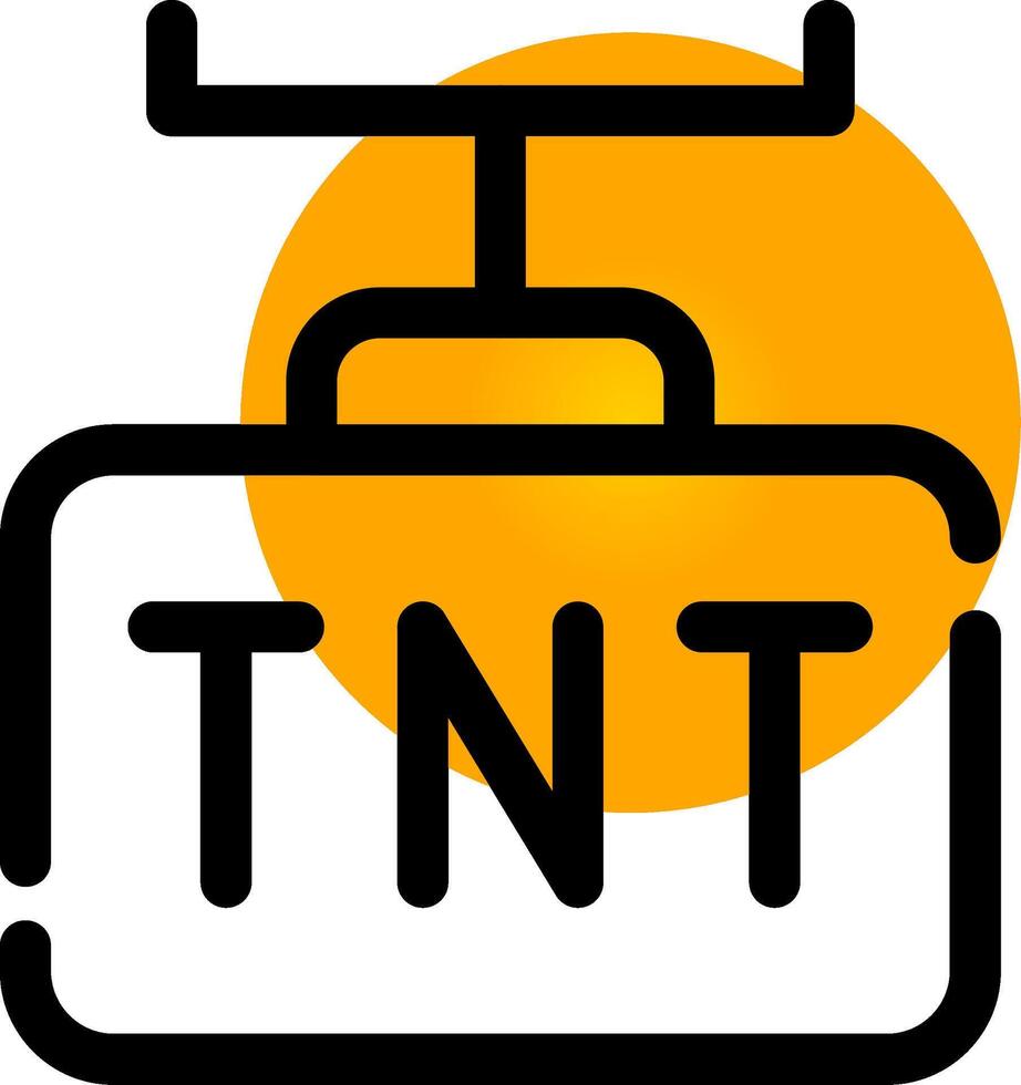 diseño de icono creativo tnt vector