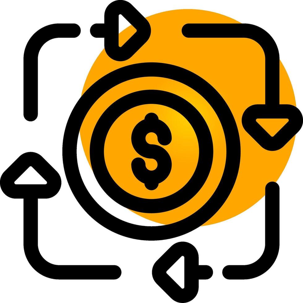 Revolving Fund Creative Icon Design vector