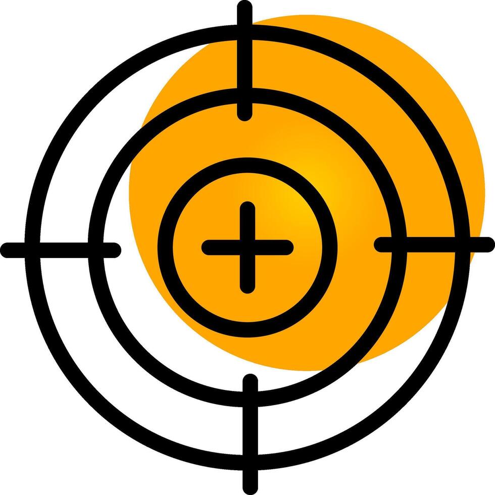 Crosshair Creative Icon Design vector