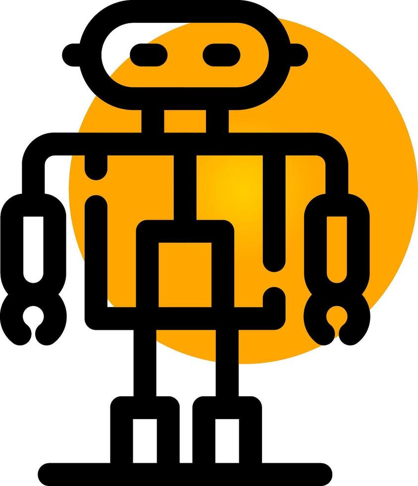 diseño de icono creativo robot vector