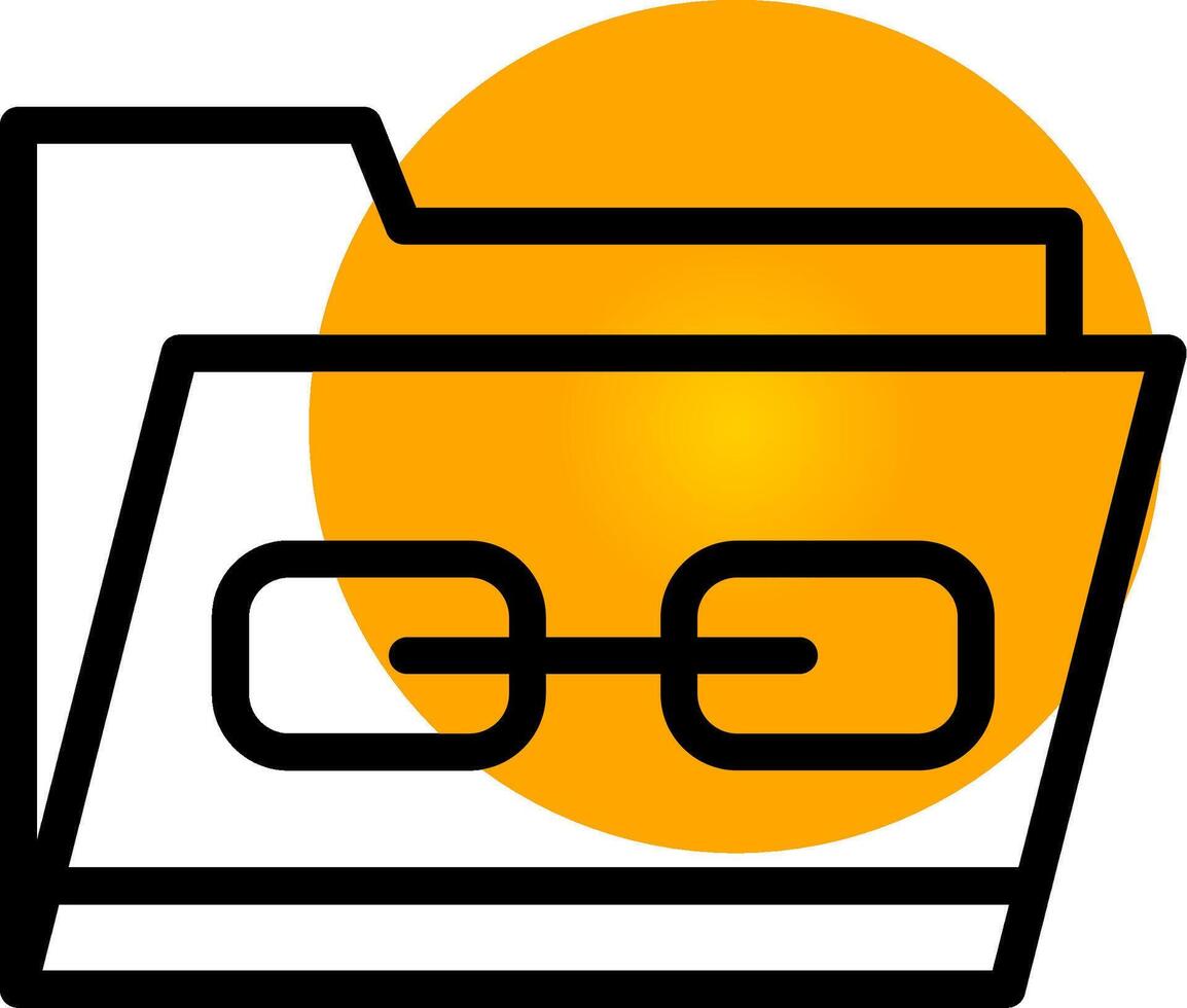 Link Folder Creative Icon Design vector