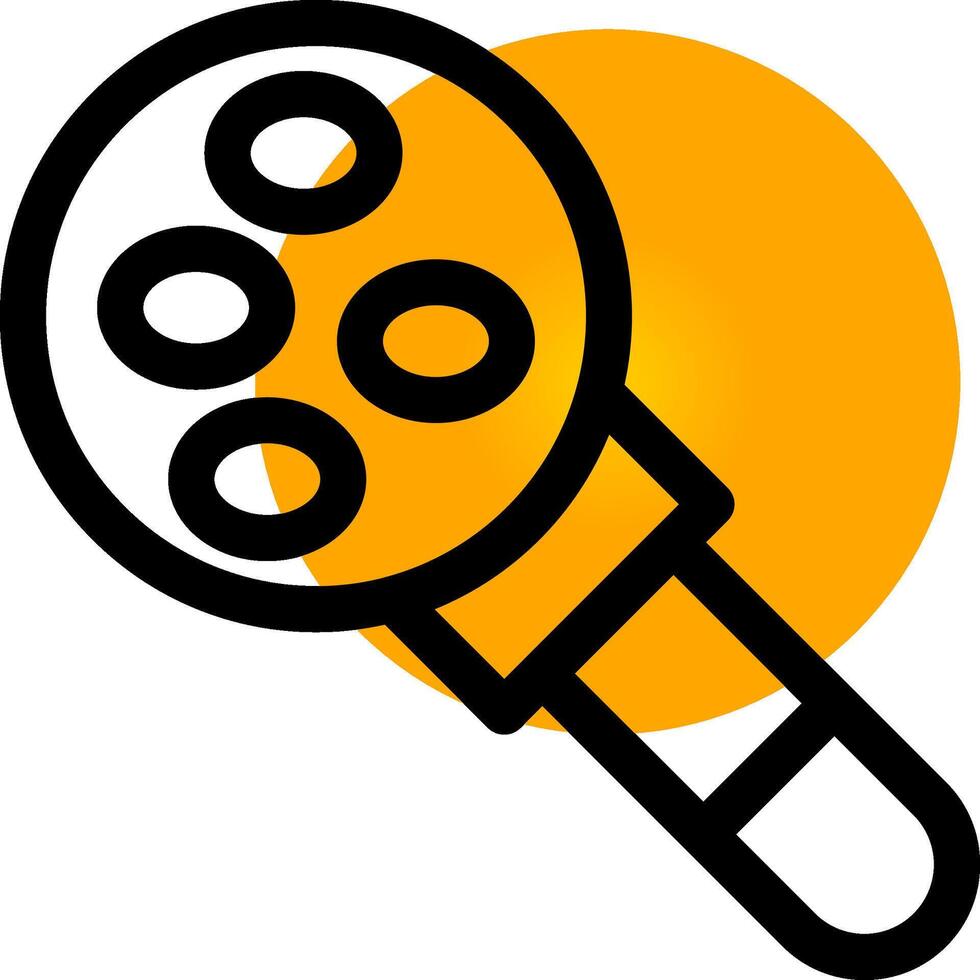 Magnifying Glass Creative Icon Design vector