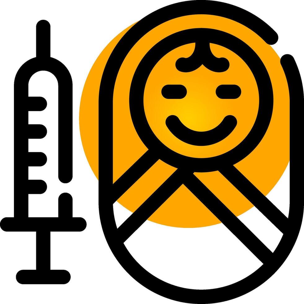 Vaccination Creative Icon Design vector