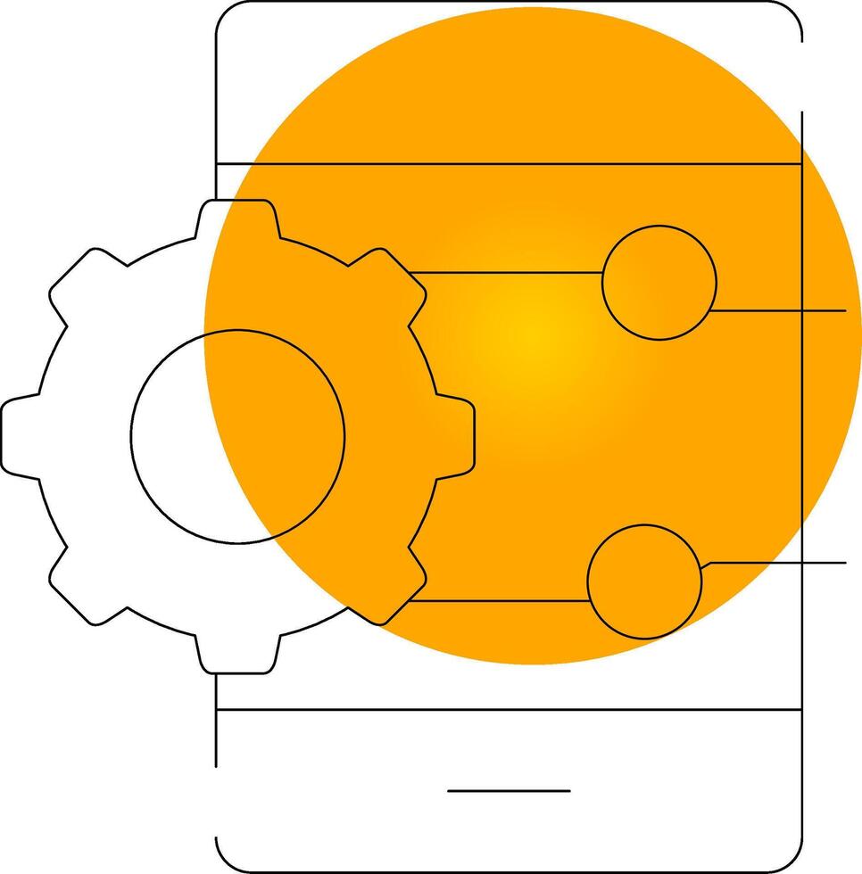 Project Management App Creative Icon Design vector