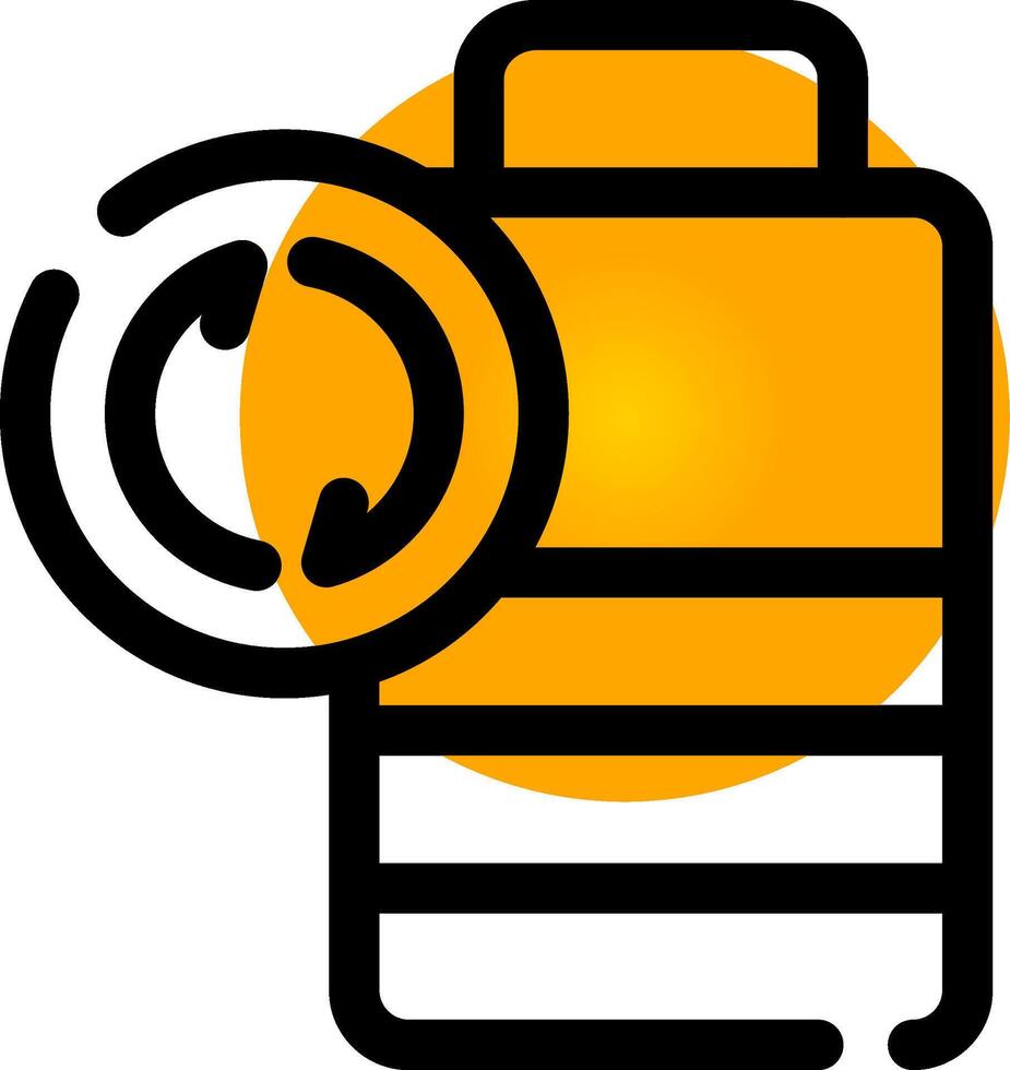 Battery Recyclings Creative Icon Design vector