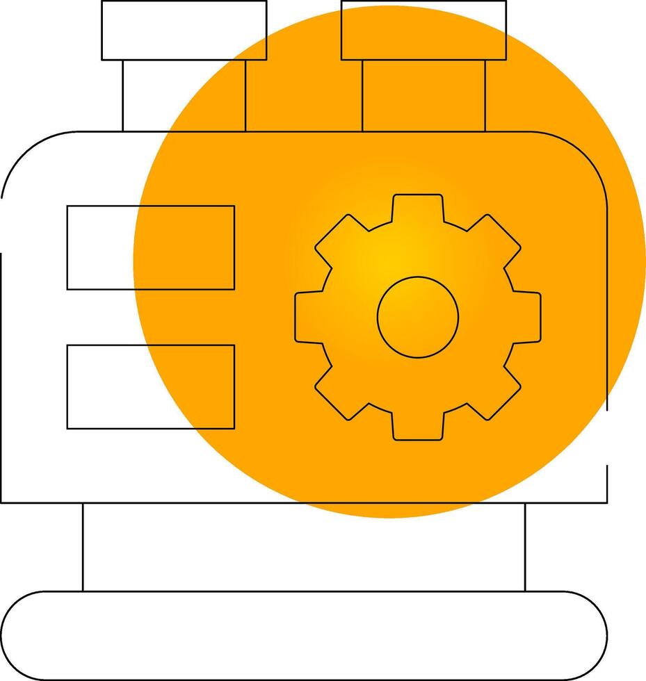 Machinery Creative Icon Design vector