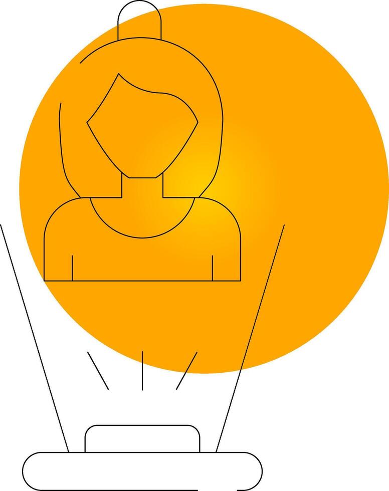 Hologram Creative Icon Design vector