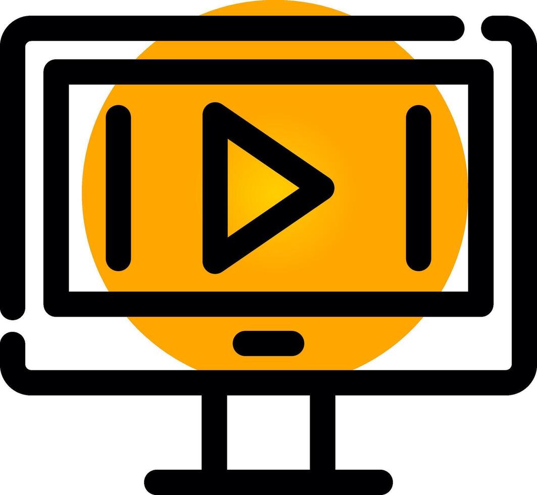 Video Marketing Creative Icon Design vector