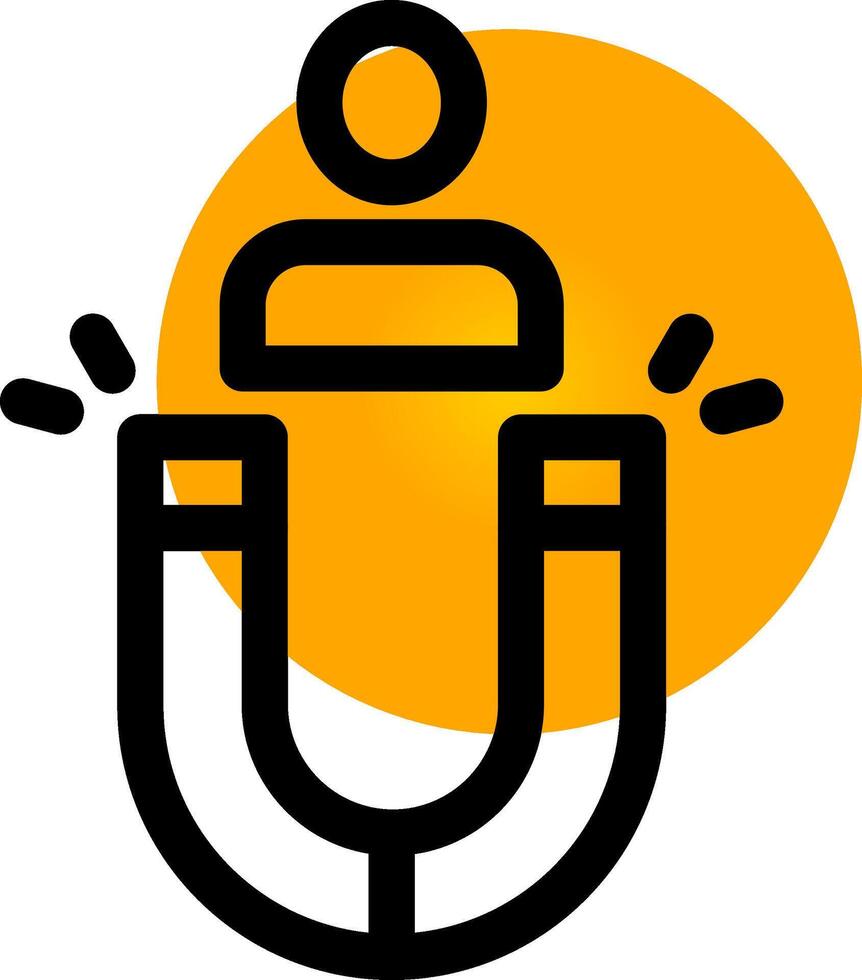 Magnet Creative Icon Design vector