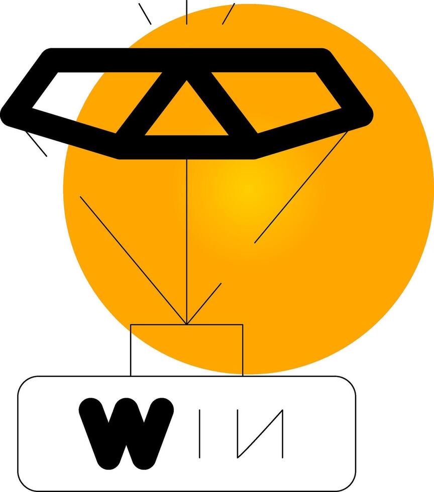 Winner Creative Icon Design vector