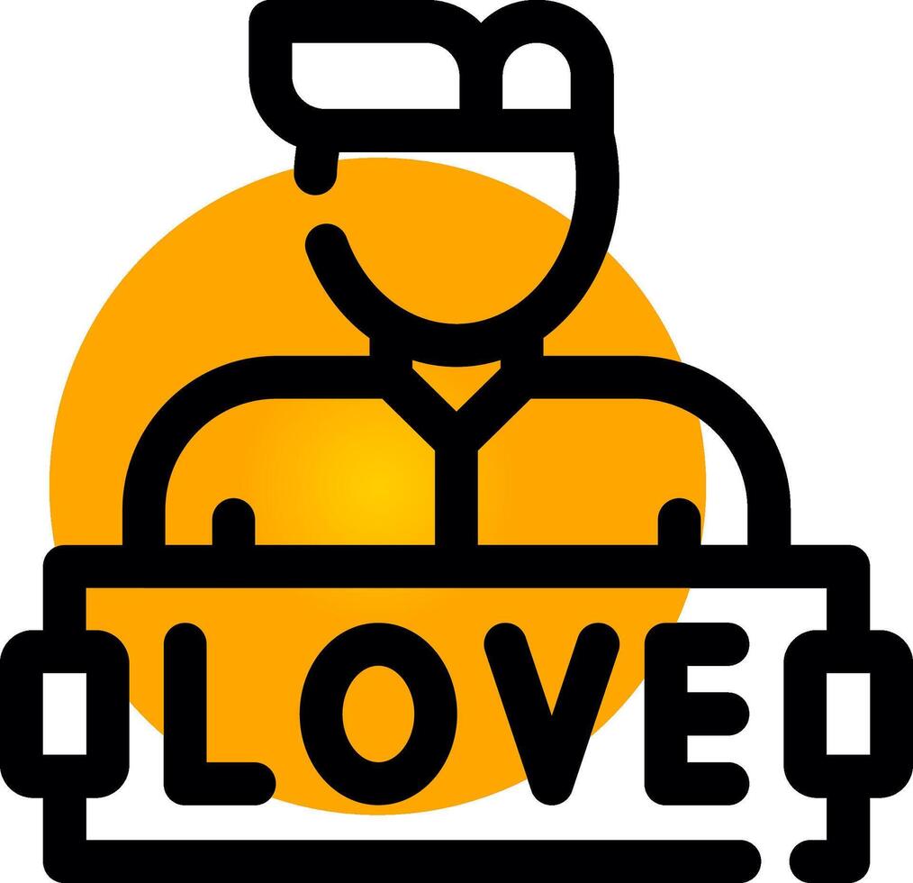 diseño de icono creativo de amor vector