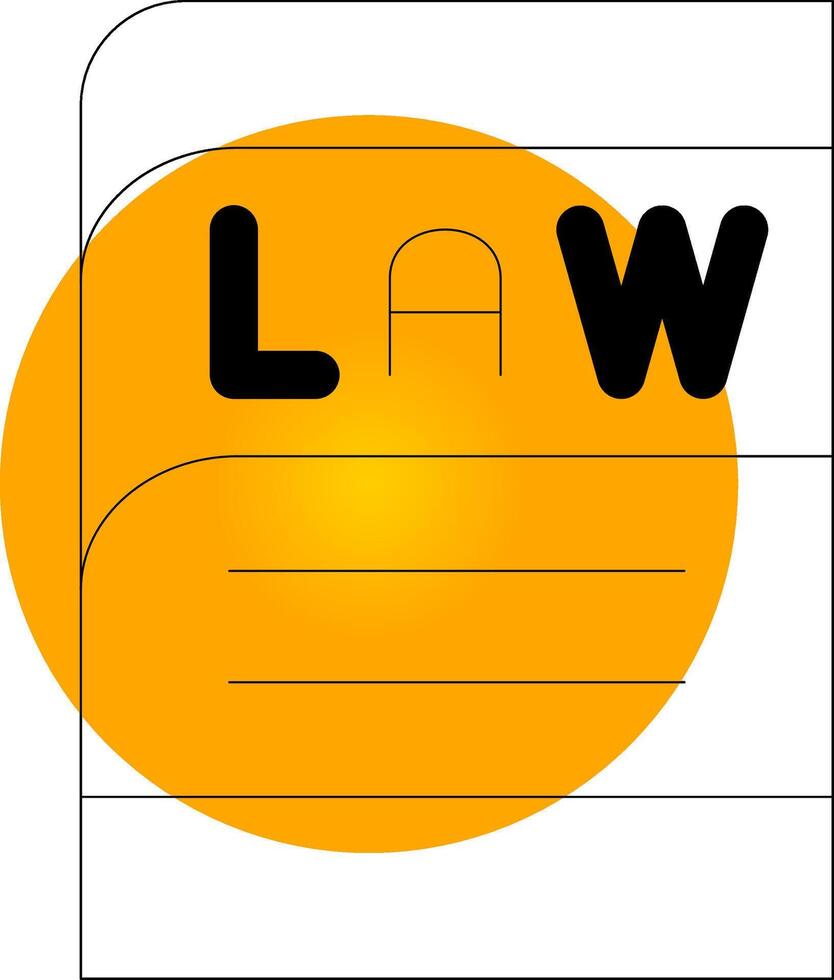 diseño de icono creativo de libro de leyes vector