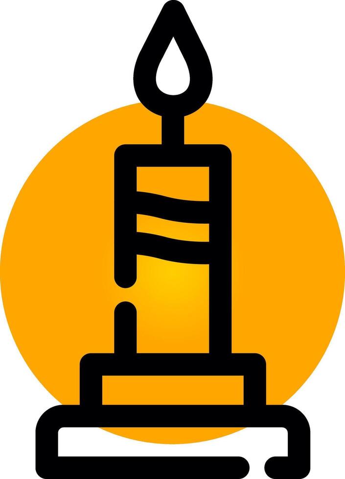 Candle Creative Icon Design vector