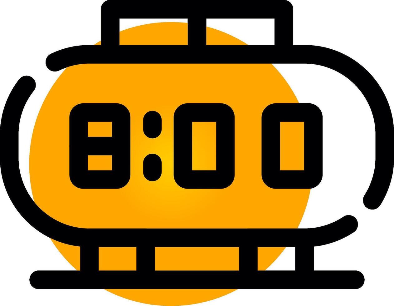 diseño de icono creativo de reloj digital vector