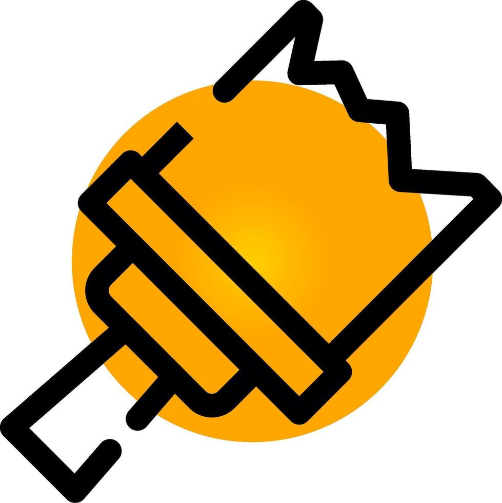 Paint Brush Creative Icon Design vector
