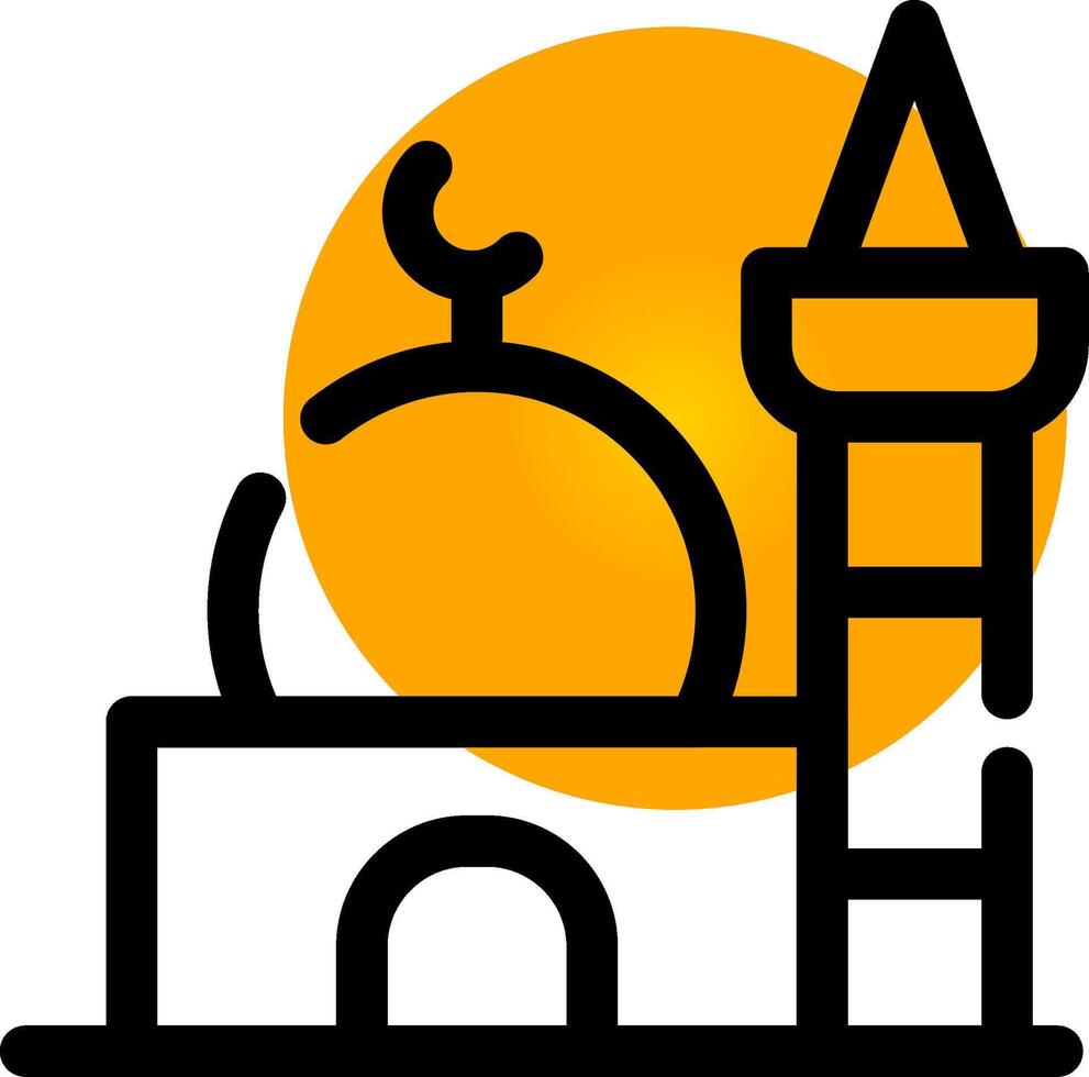 Mosque Creative Icon Design vector