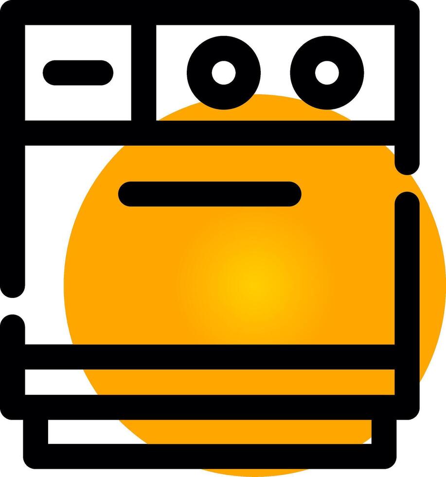 Dishwasher Creative Icon Design vector