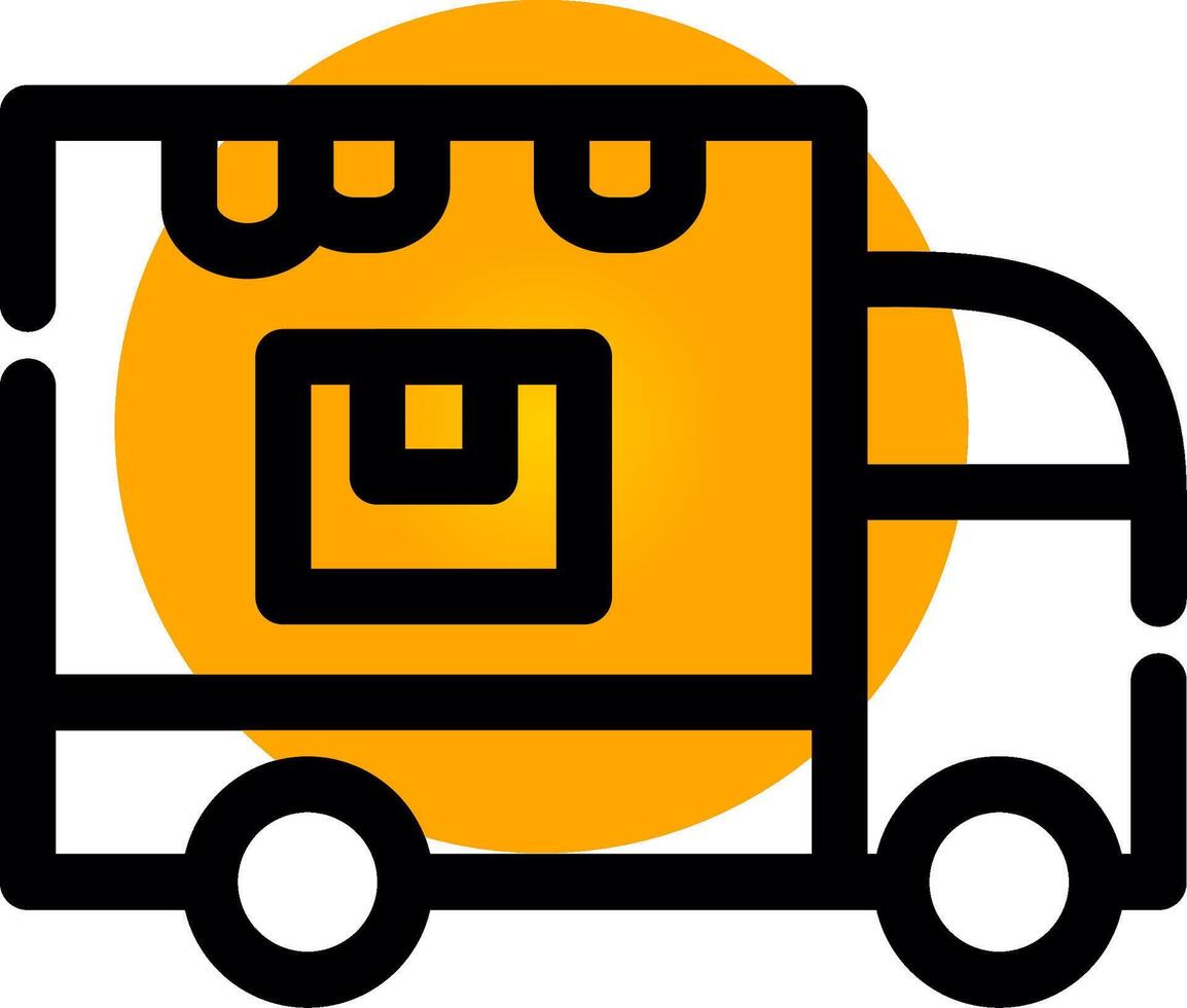 Delivery Truck Creative Icon Design vector