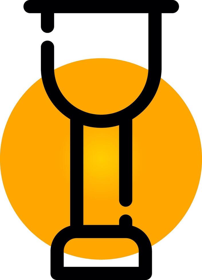 Wooden Leg Creative Icon Design vector