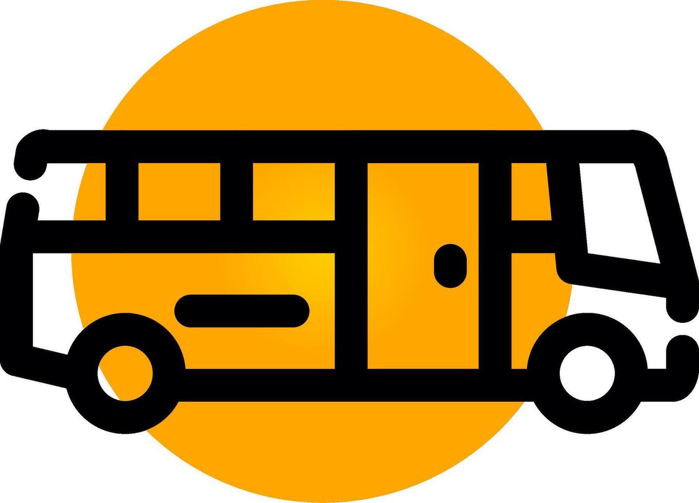 School Bus Creative Icon Design vector