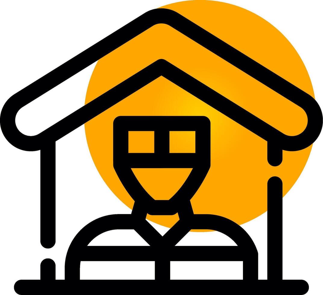 Mortgage Fraud Creative Icon Design vector