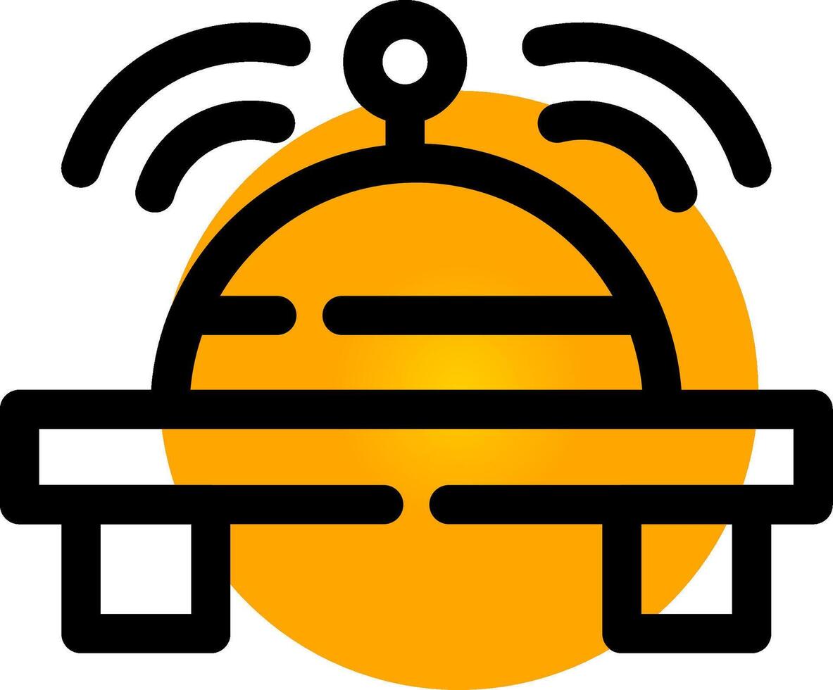Reception Bell Creative Icon Design vector