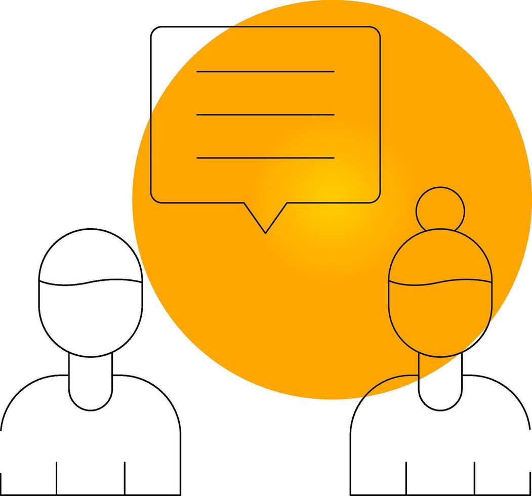 Discuss Creative Icon Design vector