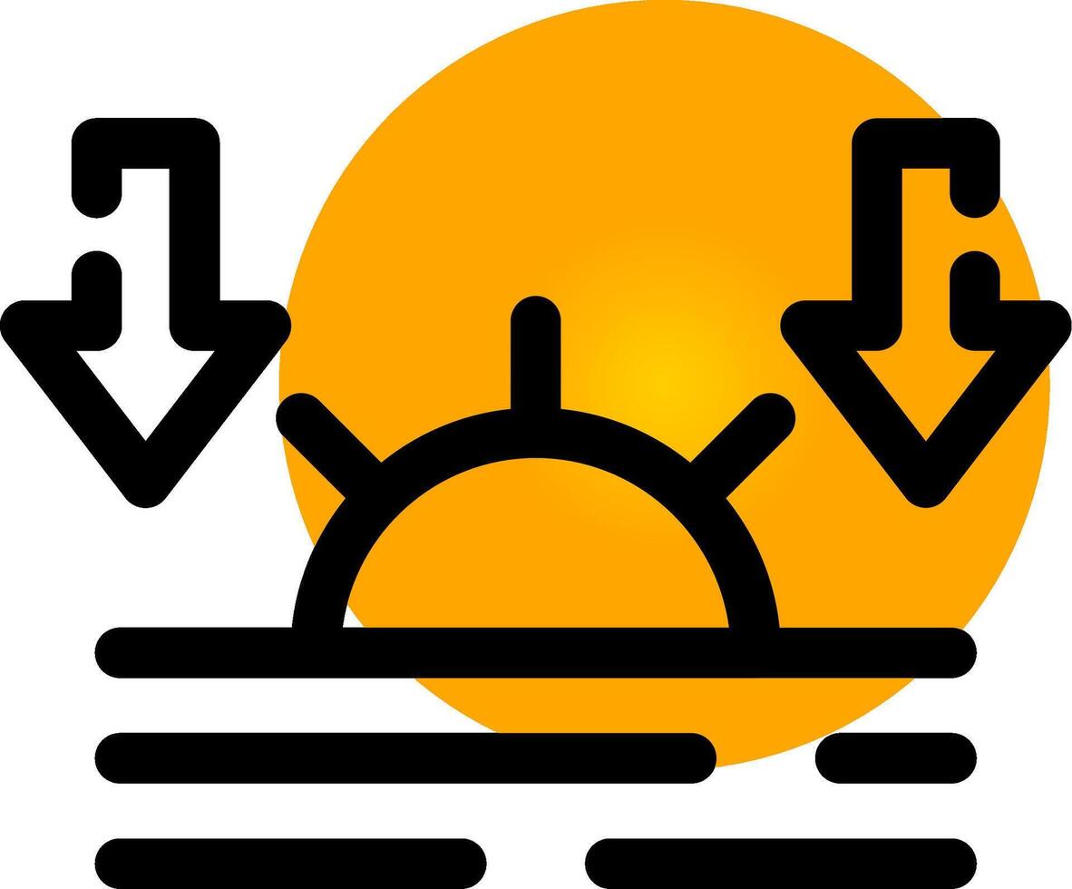 Sunset Creative Icon Design vector