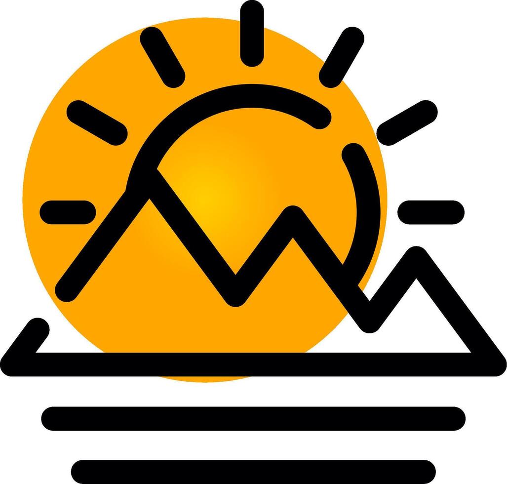 Sunrise Creative Icon Design vector