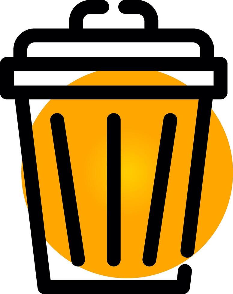 Trash Can Creative Icon Design vector