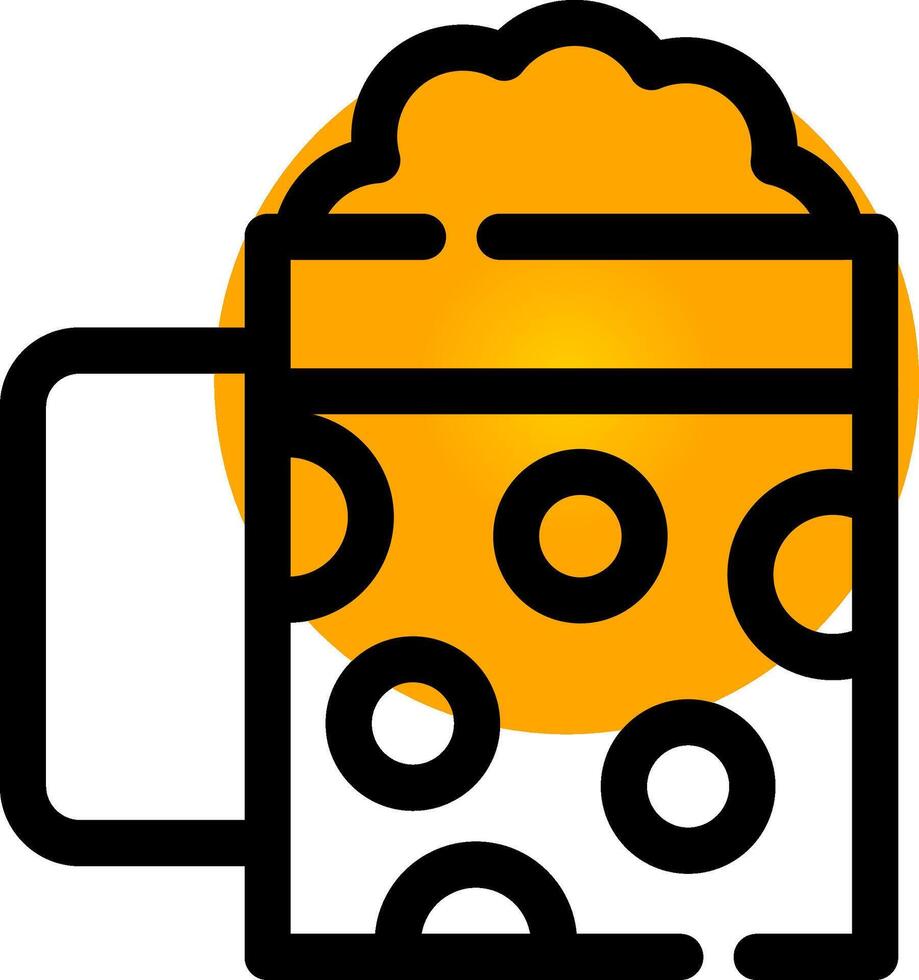 Pint Of Beer Creative Icon Design vector