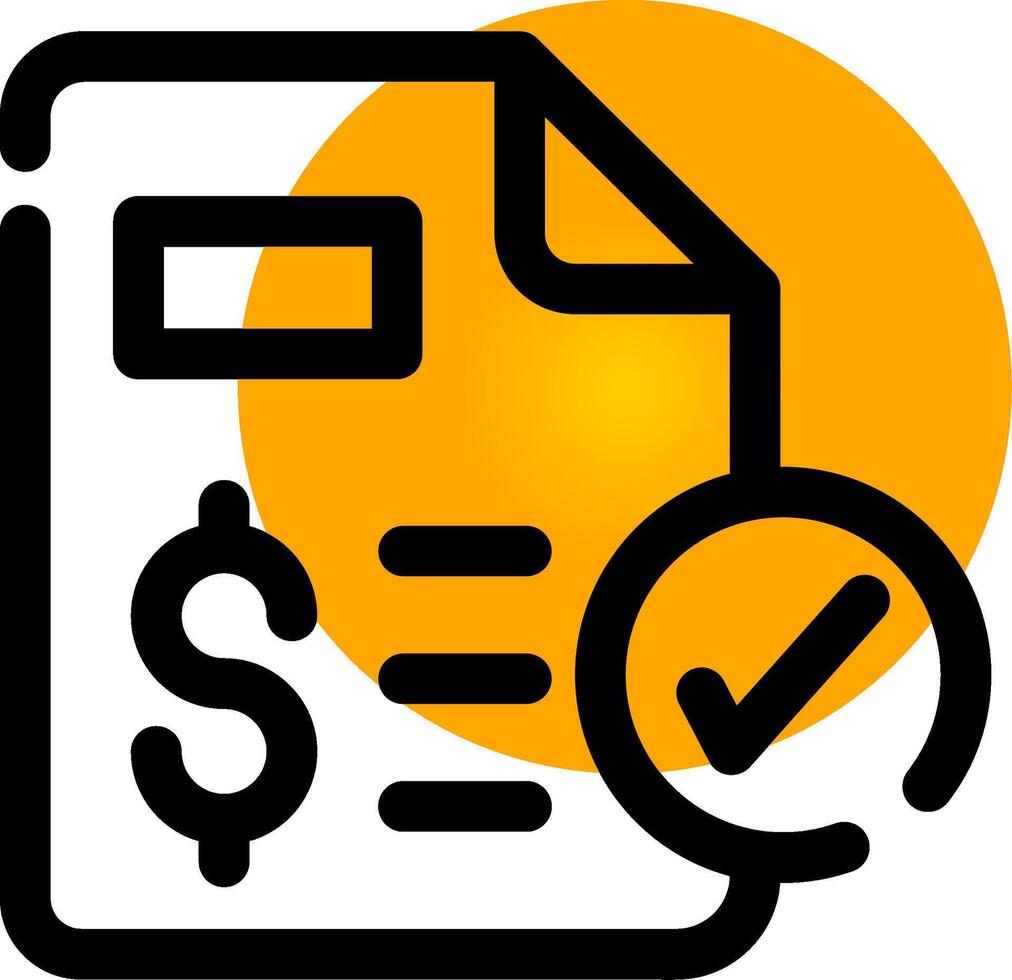 Loan Application Status Creative Icon Design vector