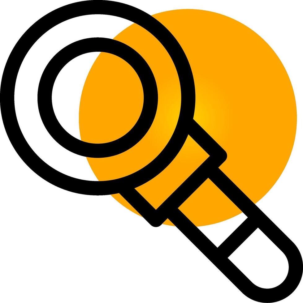 Magnifying Glass Creative Icon Design vector