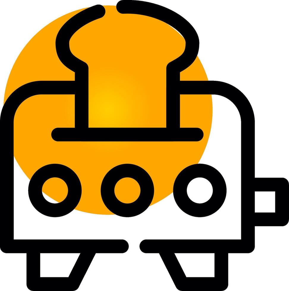 Toaster Creative Icon Design vector