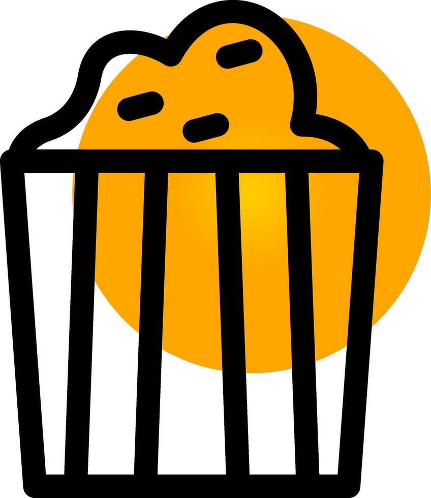 Popcorn Creative Icon Design vector