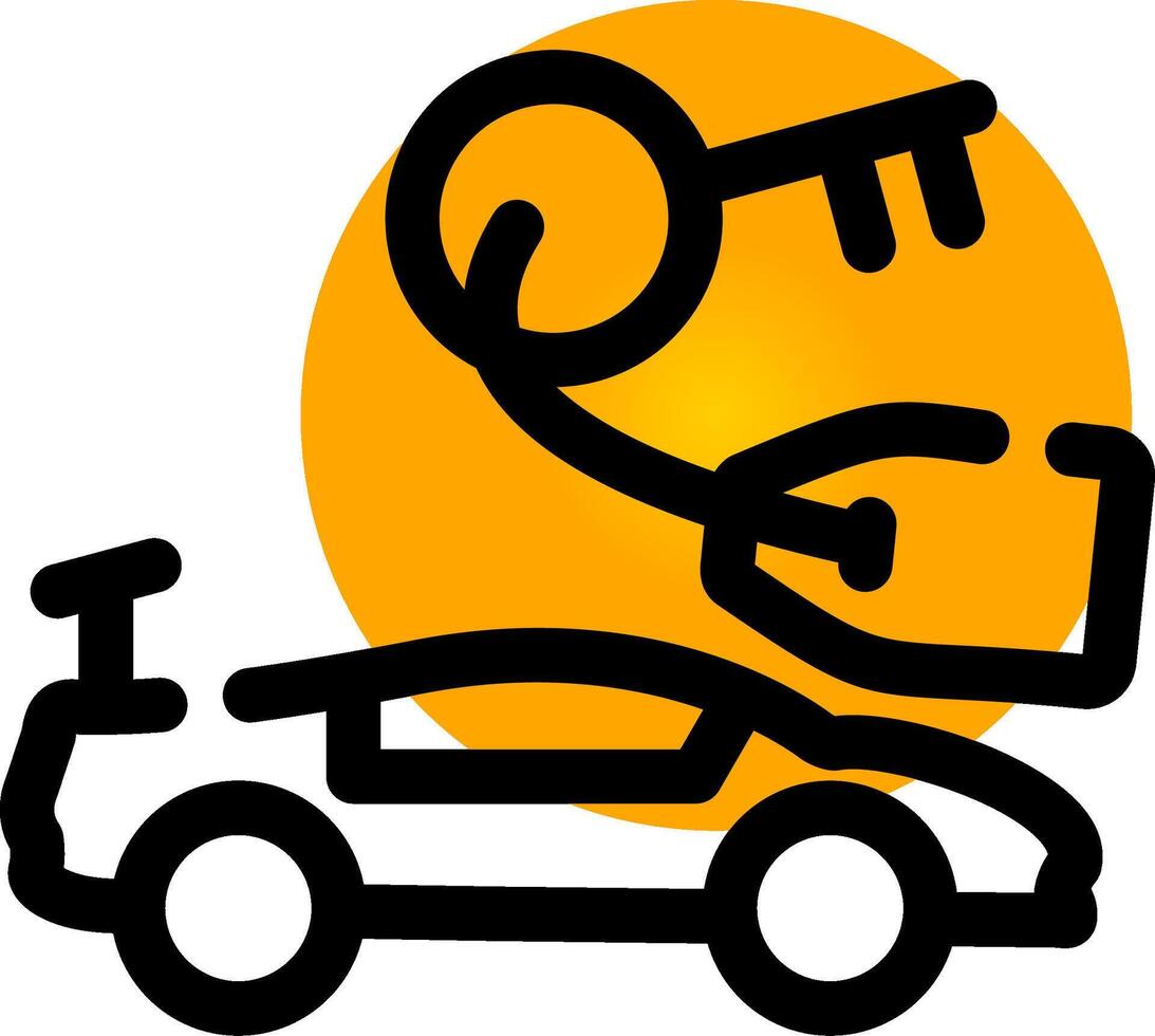 Rent Car Creative Icon Design vector