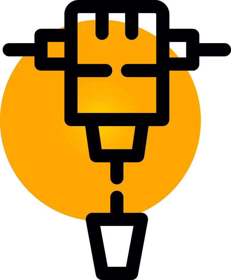 Jackhammer Creative Icon Design vector