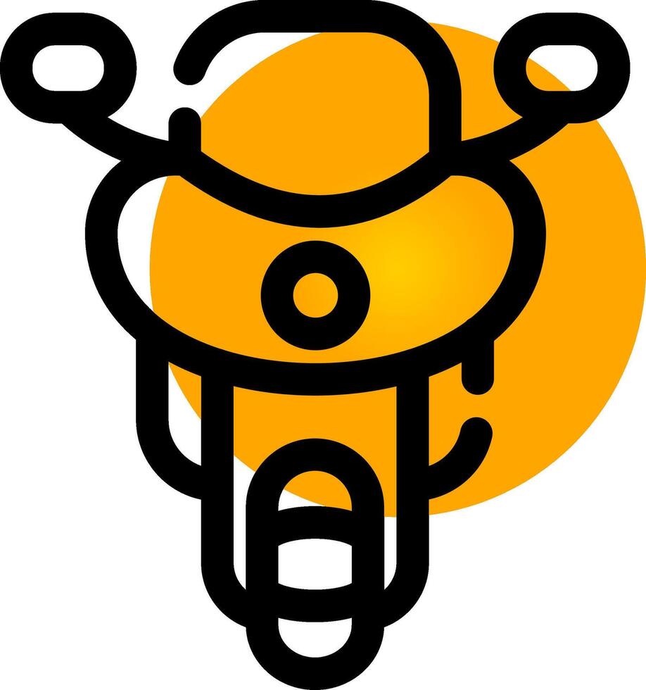 Motorbike Creative Icon Design vector